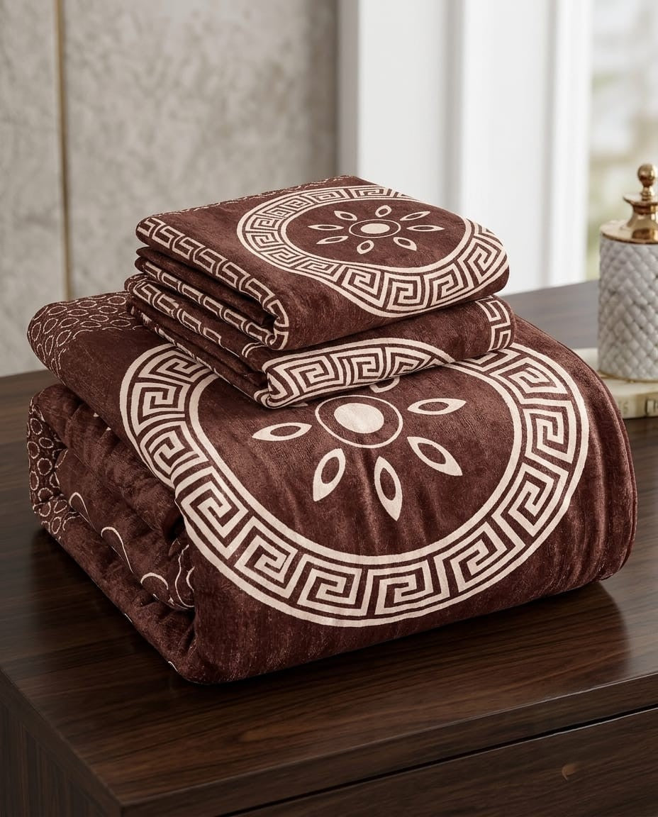 Velvet Bedsheet Set – 5 Piece