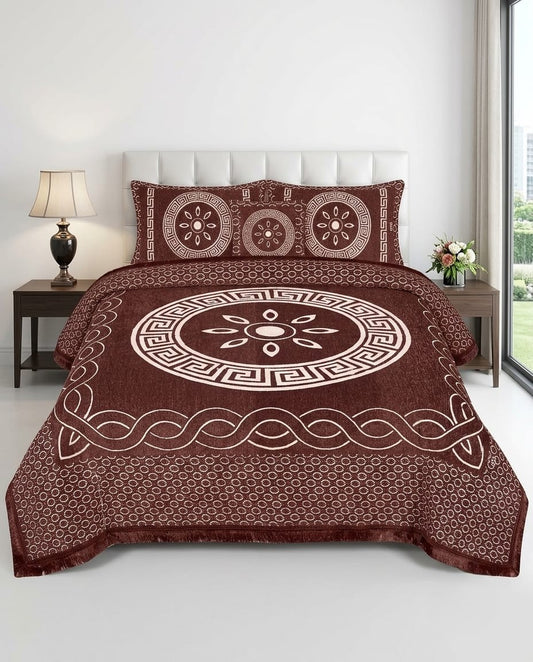 Velvet Bedsheet Set – 5 Piece