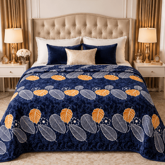 Cloudy AC Fleece Blanket Deep Royal Blue - Zarle