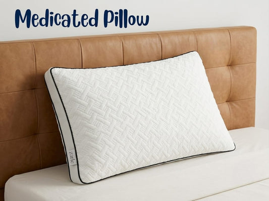 Gusset Box Medicated Quilted Pillow – 19 × 29 Inches