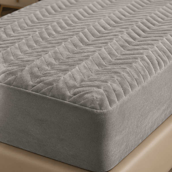 Waterproof Quilted Mattress Protector – King Size (Grey) - Zarle