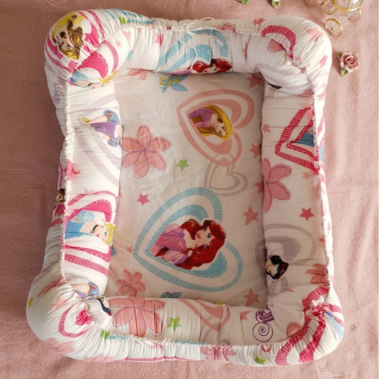newborn baby nest & bedding set – 6 piece complete comfort bundle