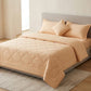 luxury peach bedspread set