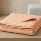luxury peach bedspread set