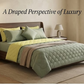 reversible bed in a bag – smoke green & lemon tan