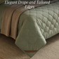 reversible bed in a bag – smoke green & lemon tan