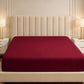 elegant maroon bedspread set