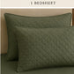 elegant olive green bedspread set