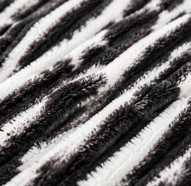 luxury plush bed blanket black