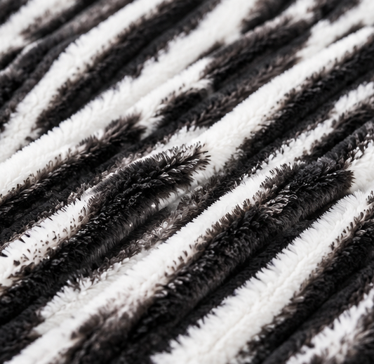 luxury plush bed blanket black