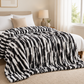 luxury plush bed blanket black