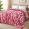 luxury plush bed blanket light pink