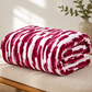luxury plush bed blanket dark pink
