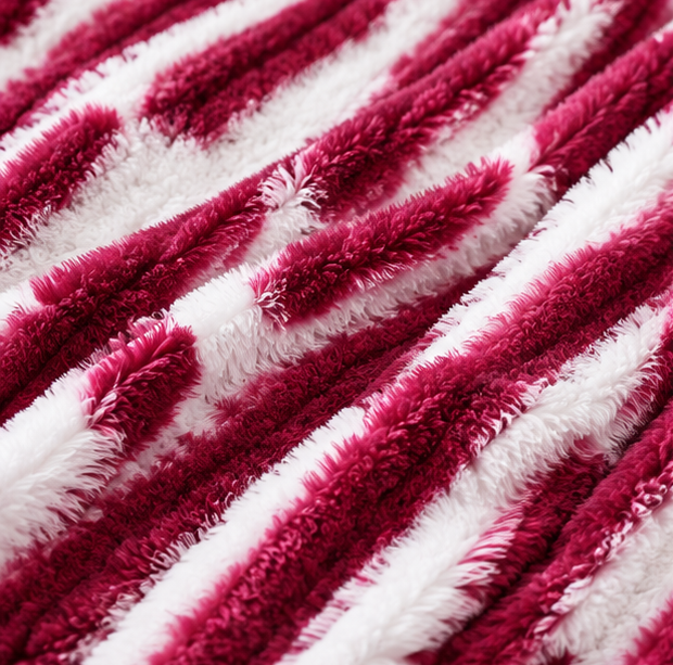 luxury plush bed blanket dark pink