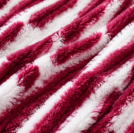 luxury plush bed blanket dark pink