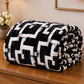 cloudy ac fleece blanket chocolate brown