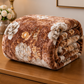 cloudy ac fleece blanket brown