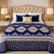 cloudy ac fleece blanket navy blue with orange leaves