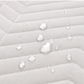waterproof quilted mattress protector white