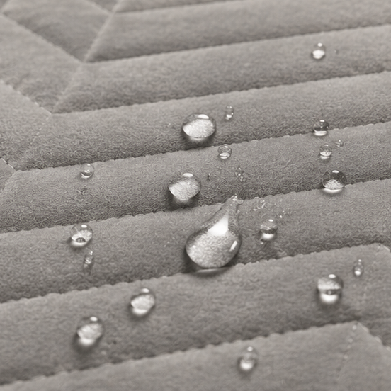 waterproof quilted mattress protector grey