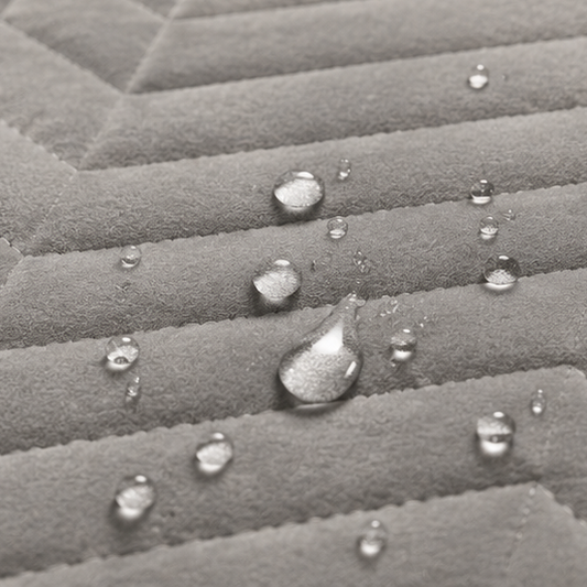 waterproof quilted mattress protector grey