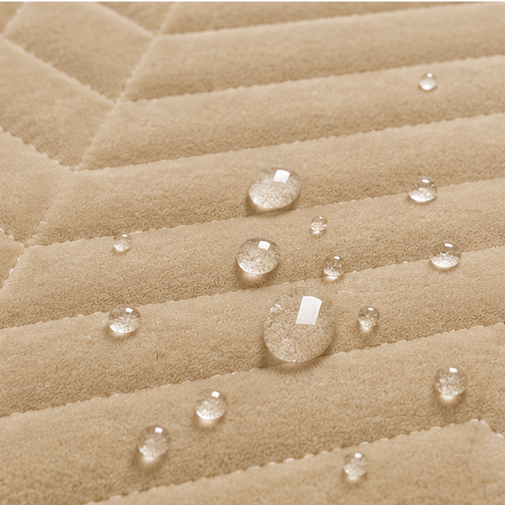 waterproof quilted mattress cream