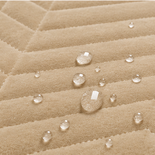waterproof quilted mattress cream