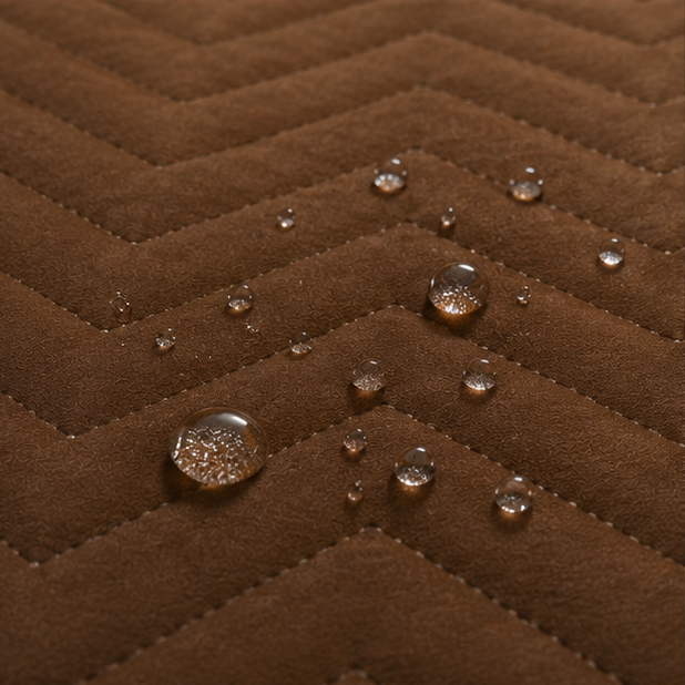 waterproof quilted mattress dark brown