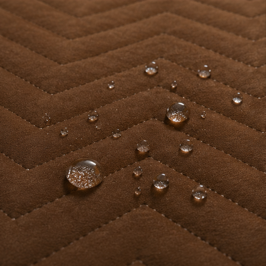 waterproof quilted mattress dark brown