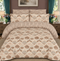 printed pure cotton bedsheet beige