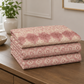 printed pure cotton bedsheet peach