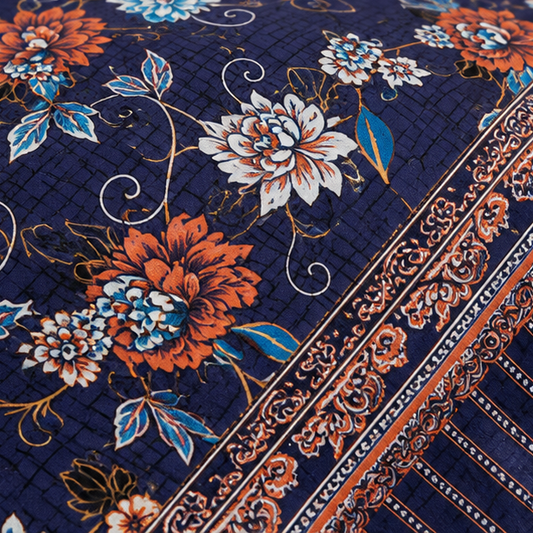 crystal cotton lifebedsheet navy blue
