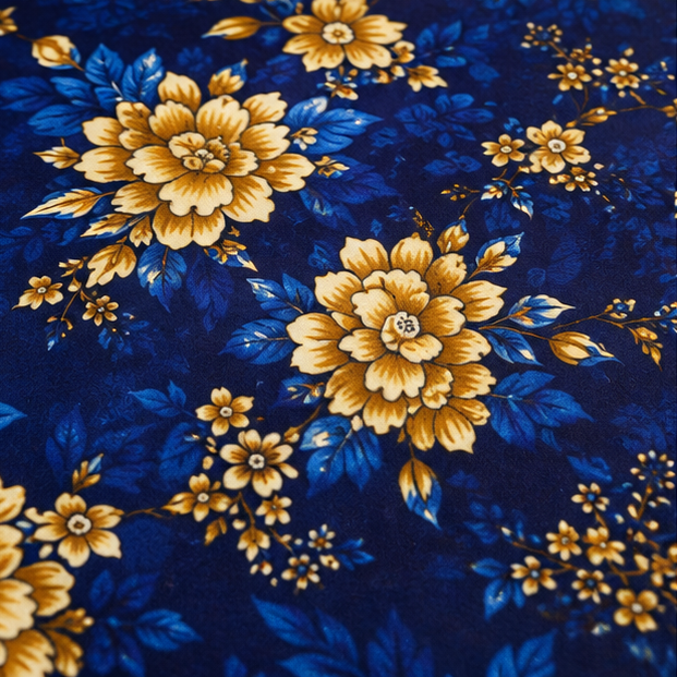 crystal cotton lifetime bedsheet royal blue