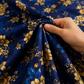 crystal cotton lifetime bedsheet royal blue