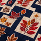 crystal cotton lifetime bedsheet navy blue and red