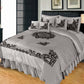 Luxury Emboss Velvet Bridal Bed Set – 9 Piece