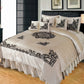 Luxury Emboss Velvet Bridal Bed Set – 9 Piece