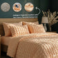luxury peach bedspread set