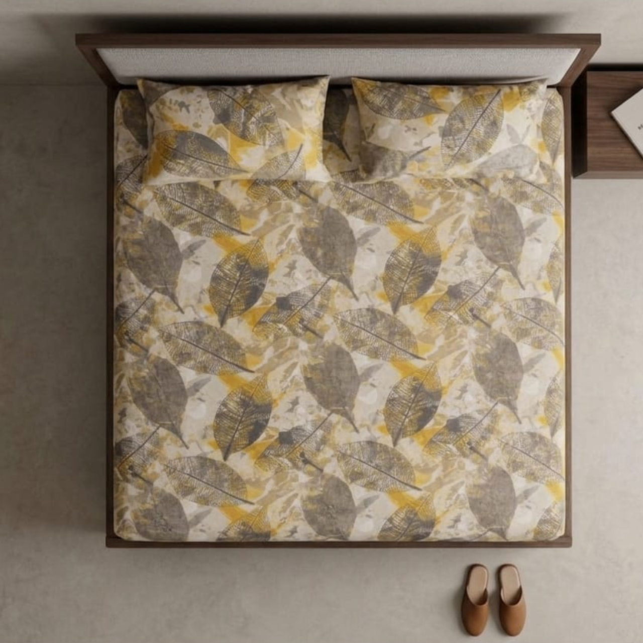 autumn leaves luxe microfiber bedsheet set
