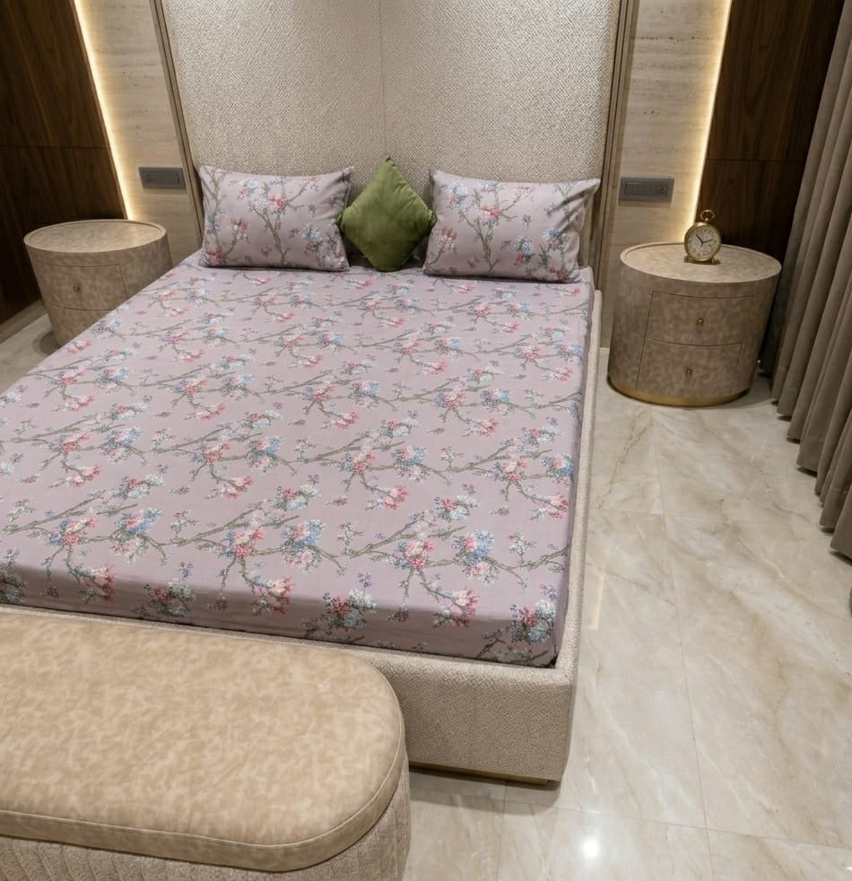 vintage bloom premium microfiber bedsheet set