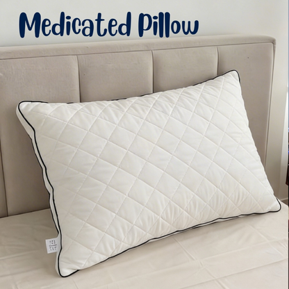 medicated special quilted pillow – 19 × 29 inches