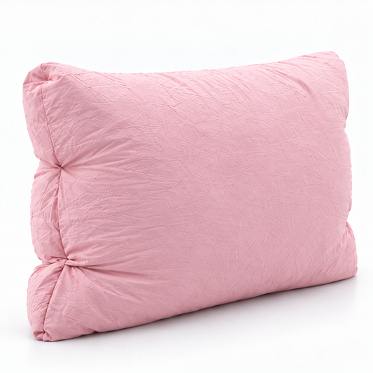 Ruched Cotton Pillow