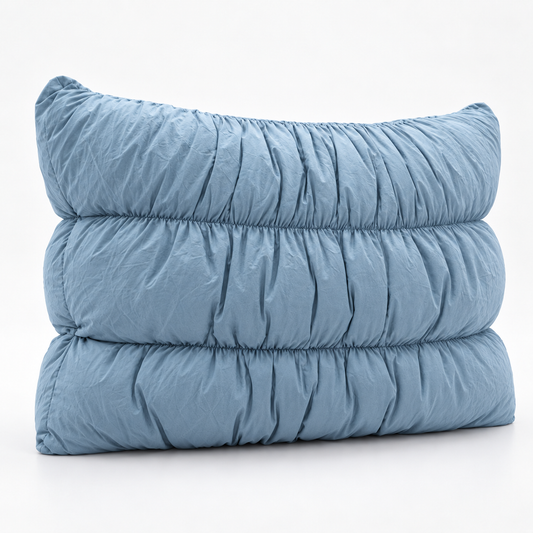 Ruched Cotton Pillow