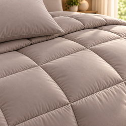 Taupe Premium Dyed Razai – 1 Piece