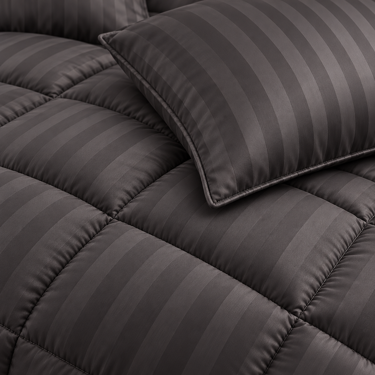 Charcoal Grey Premium Dyed Razai – 1 Piece
