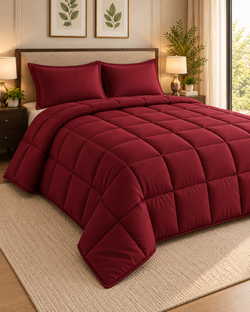 Burgundy Premium Dyed Razai – 1 Piece