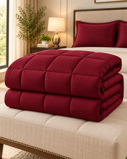 Burgundy Premium Dyed Razai – 1 Piece