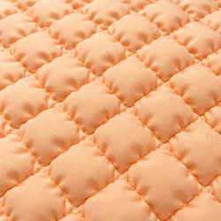 Peach 6 Piece Bubble Quilted Bedspread Set