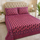 Magenta Paisley Crystal Cotton Lifetime Bedsheet