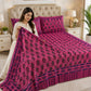 Magenta Paisley Crystal Cotton Lifetime Bedsheet